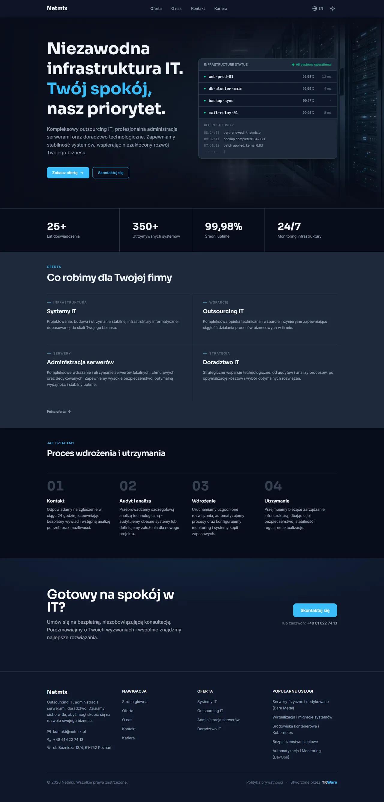 Netmix: IT company website